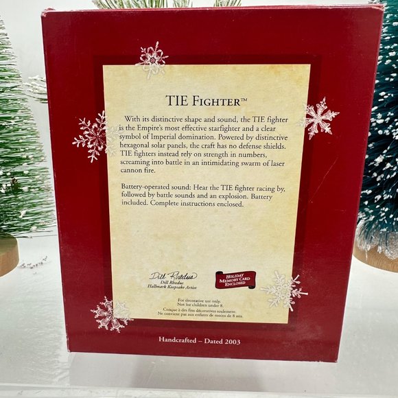 Hallmark Keepsake Ornament TIE Fighter Sound Darth Vader Storm Trooper Star Wars - Picture 2 of 13